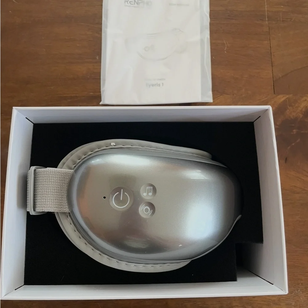 RENPHO Eyeris 1 Gray Eye Massager with Heat and Bluetooth